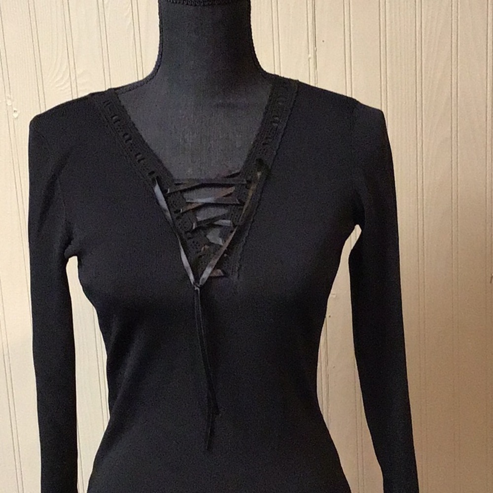 INC Black Bell Sleeves Sweater